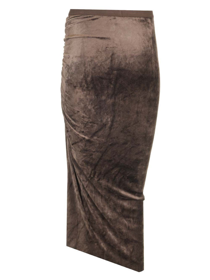 Rick Owens Lilies Svita Gonne - Marrone | 31186e407e6a96339d214d2093b87d1f6f211f6c