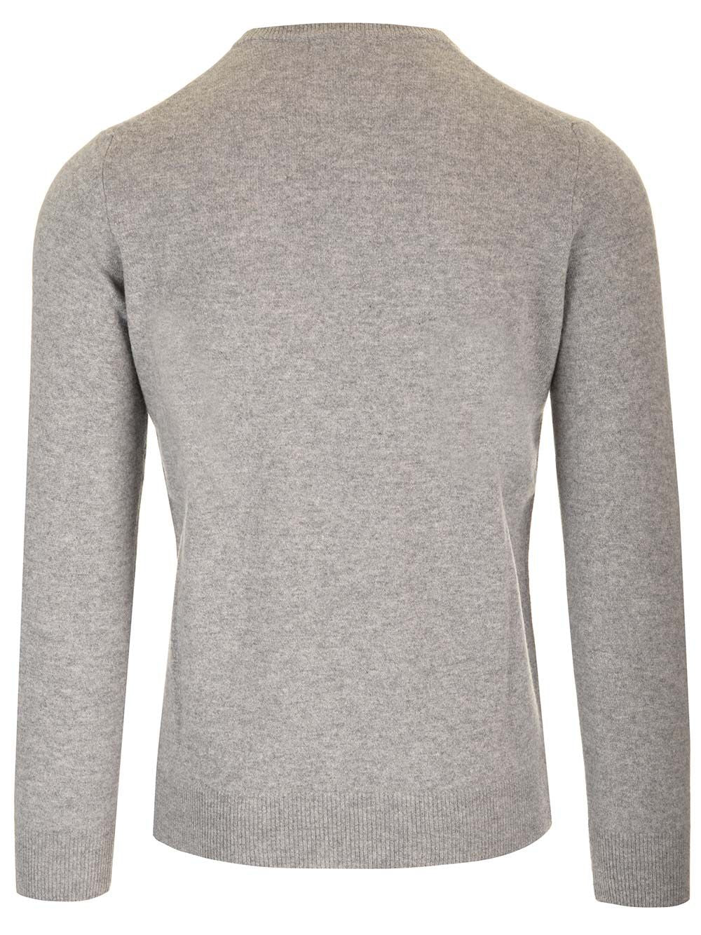 Al Duca D'Aosta Cashmere Crewneck Sweater Knitwear - Grey | 2b784315b17e3f6a5dfc53b14a555bde9a81e51a