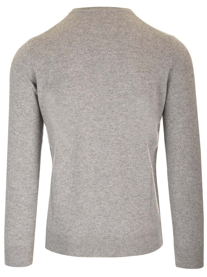 Al Duca D'Aosta Cashmere Crewneck Sweater Knitwear - Grey | 2b784315b17e3f6a5dfc53b14a555bde9a81e51a