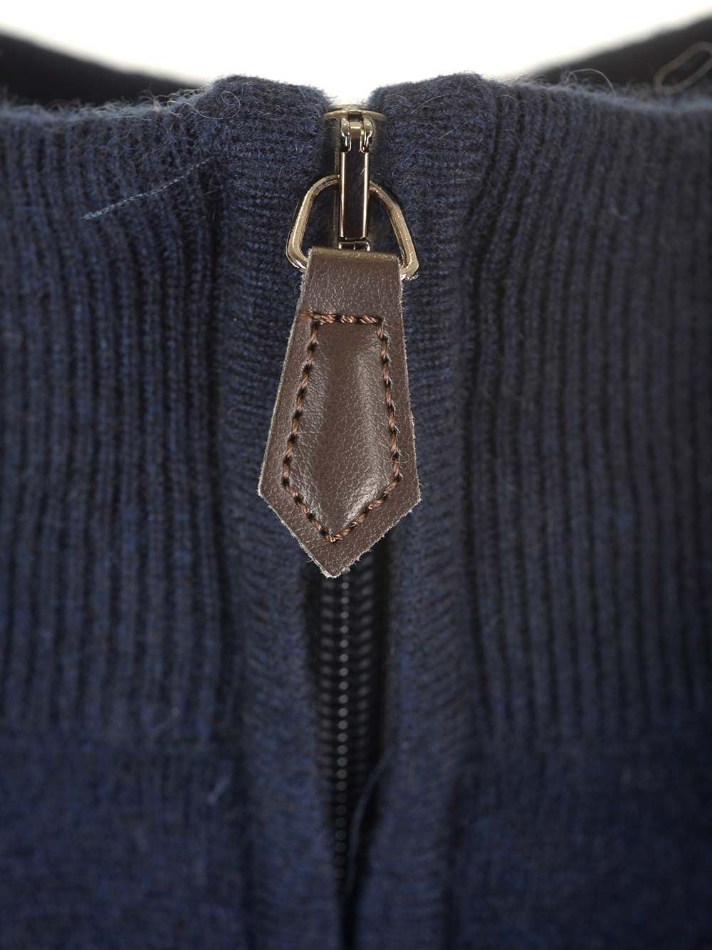 Al Duca D'Aosta Maglia Serafino In Cashmere Knitwear - Blu | f7a6617a1a941fdd6d10eb299c428f2f0f73f10f