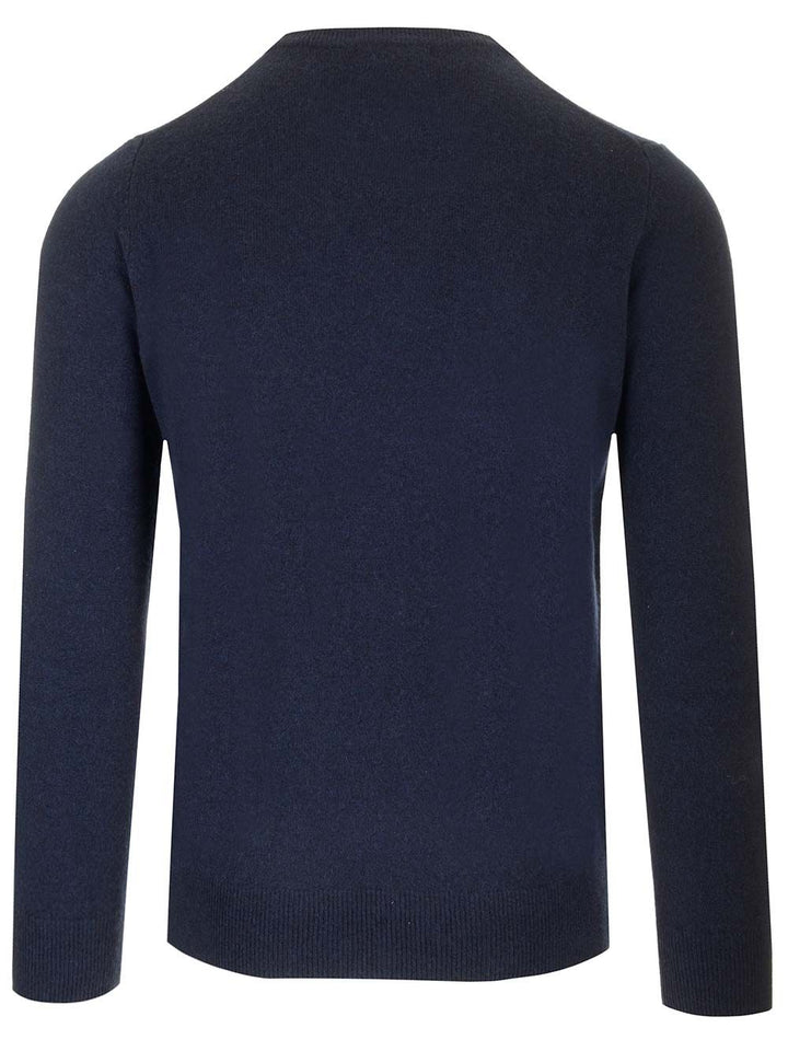 Al Duca D'Aosta Cashmere Crewneck Sweater Knitwear - Blu | 01c559169b589c93aa58303df28f816f22baa263