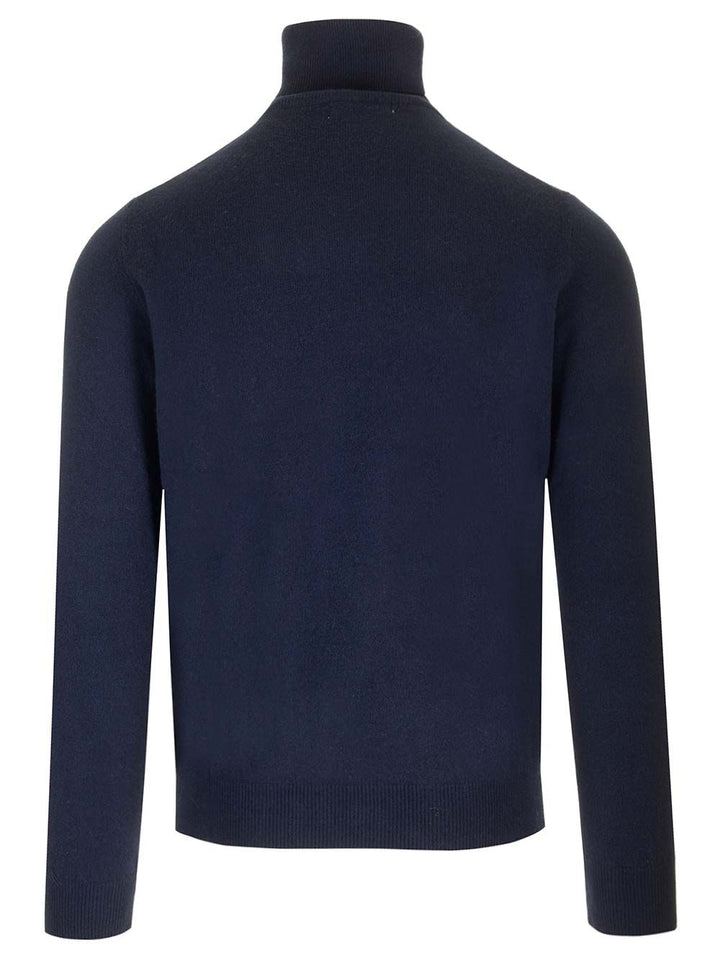 Al Duca D'Aosta Cashmere Turtleneck Knitwear - Blu | 3fdce21340d899bbdbcb9cadbc7575884fea721d