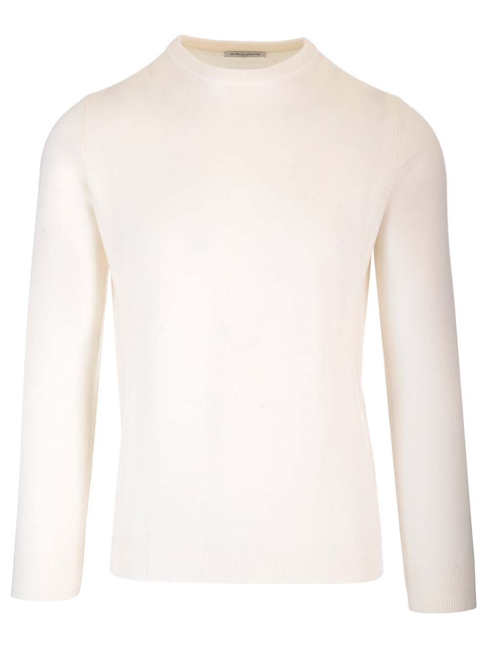 Al Duca D'Aosta Cashmere Crewneck Sweater Knitwear - Bianco | d5e32967637bdc20f8c2fa92cc6ef53158d172de