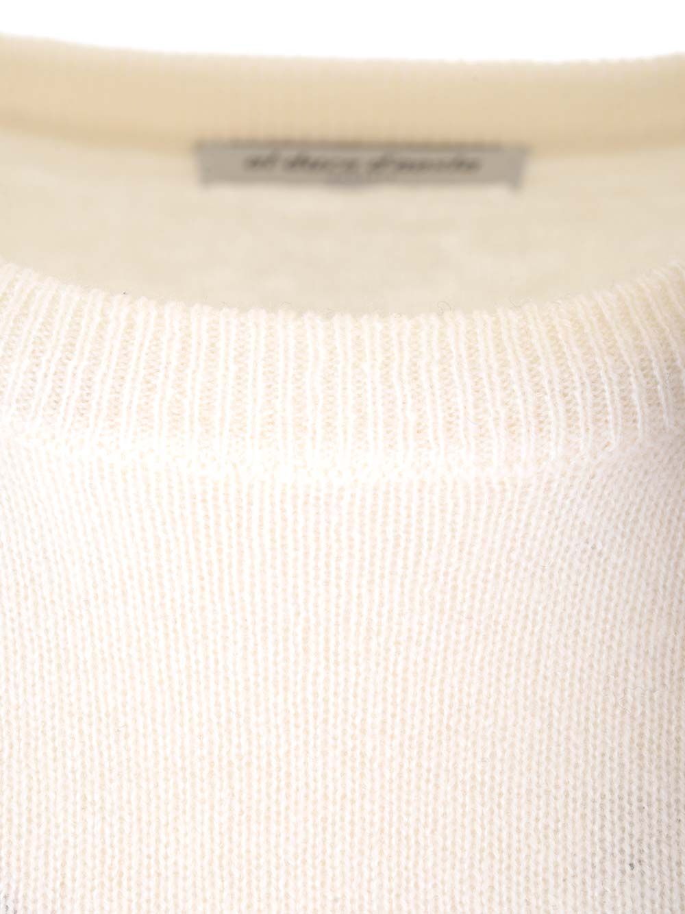 Al Duca D'Aosta Cashmere Crewneck Sweater Knitwear - Bianco | 6f9fabc8e642942fd02b877cf29ecb2d09d82250