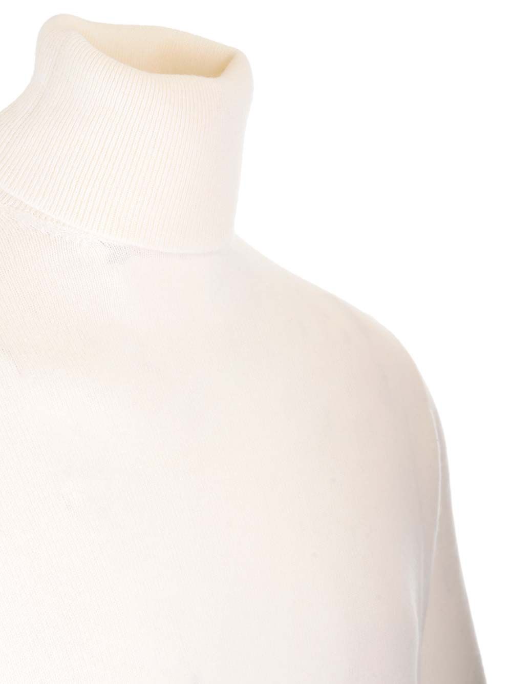 Al Duca D'Aosta Cashmere Turtleneck Knitwear - Bianco | 84c08a0028399f574195d64d88b1b659fe54effe