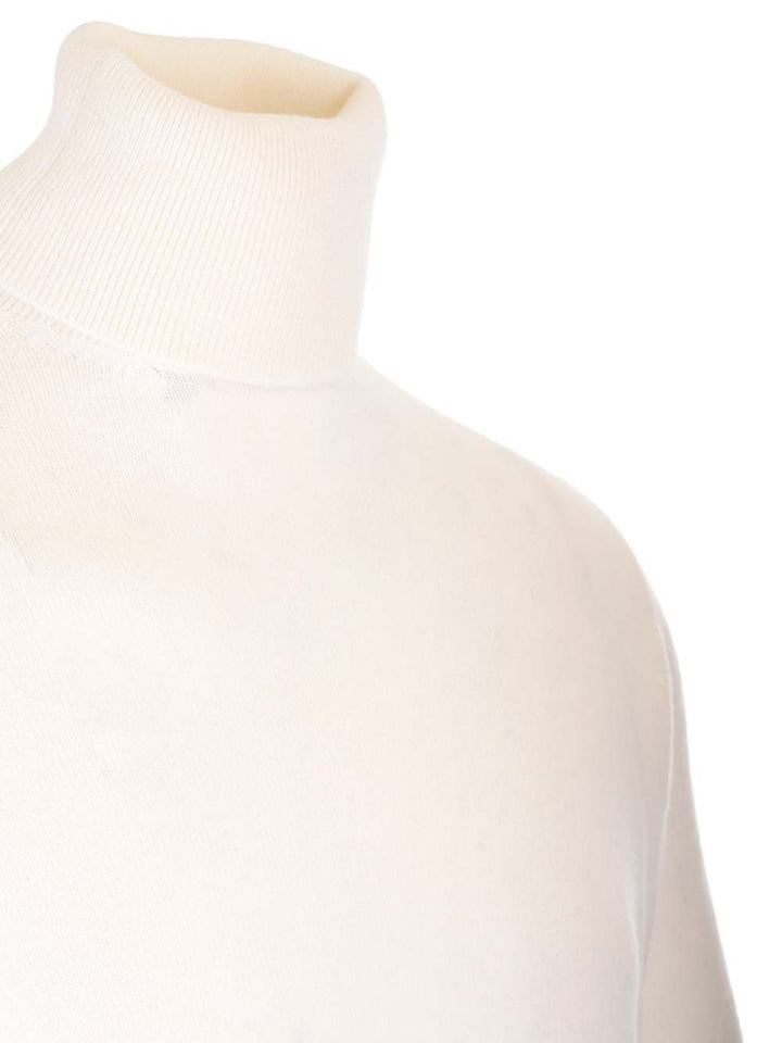 Al Duca D'Aosta Cashmere Turtleneck Knitwear - Bianco | 84c08a0028399f574195d64d88b1b659fe54effe