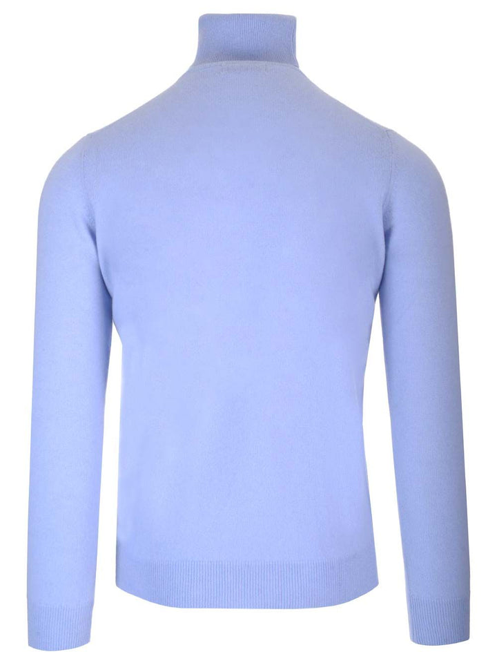 Al Duca D'Aosta Cashmere Turtleneck Knitwear - Light blue | bc3ee494ed95ec5379f73e00cd2d7ea4d7f20511
