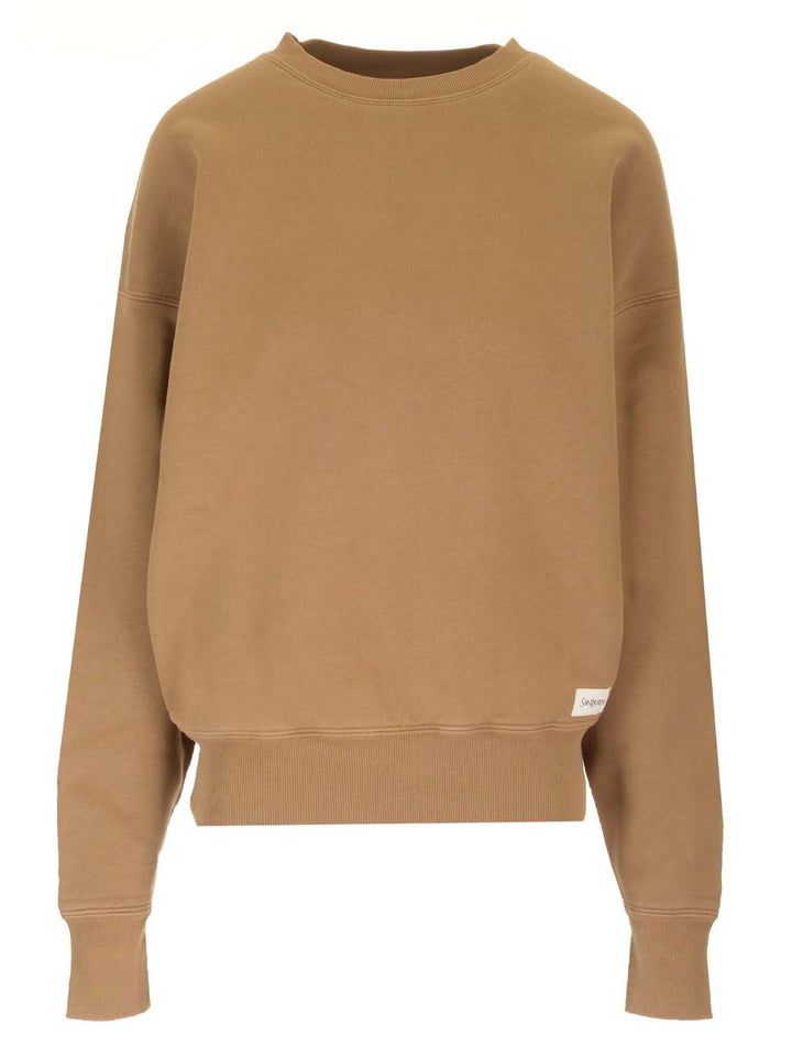 Saint Laurent Crewneck Sweatshirt Knitwear - Marrone | 503d86ce7838d1c78a3cb9db8d49601bcb7639f0
