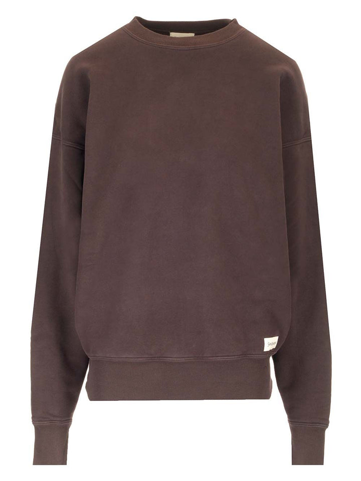Saint Laurent Crewneck Sweatshirt Knitwear - Marrone | 770df2135cb03bba516460a15ed7f36c884bfc41