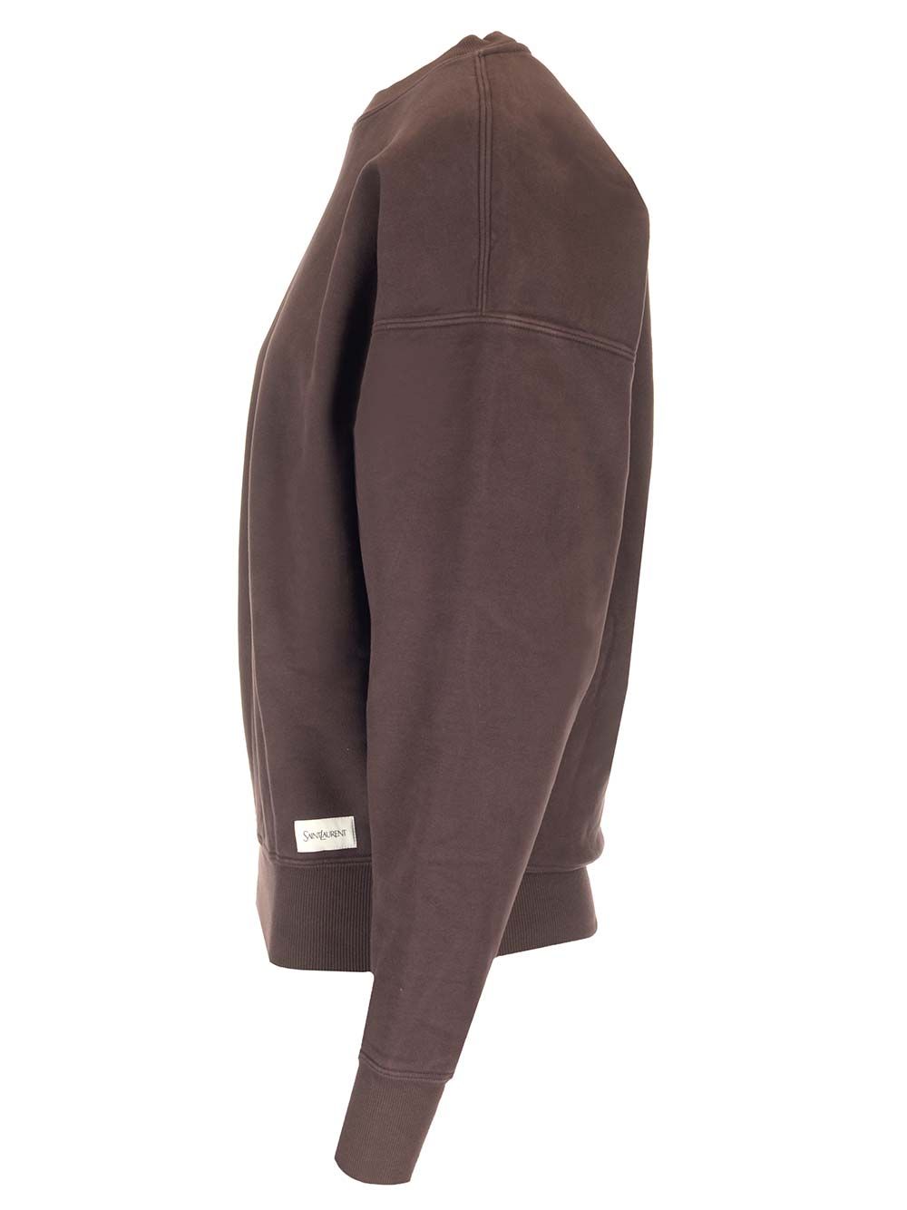 Saint Laurent Crewneck Sweatshirt Knitwear - Marrone | de18b2007eb14cff2ac37bedf447d0a7c4530fdb