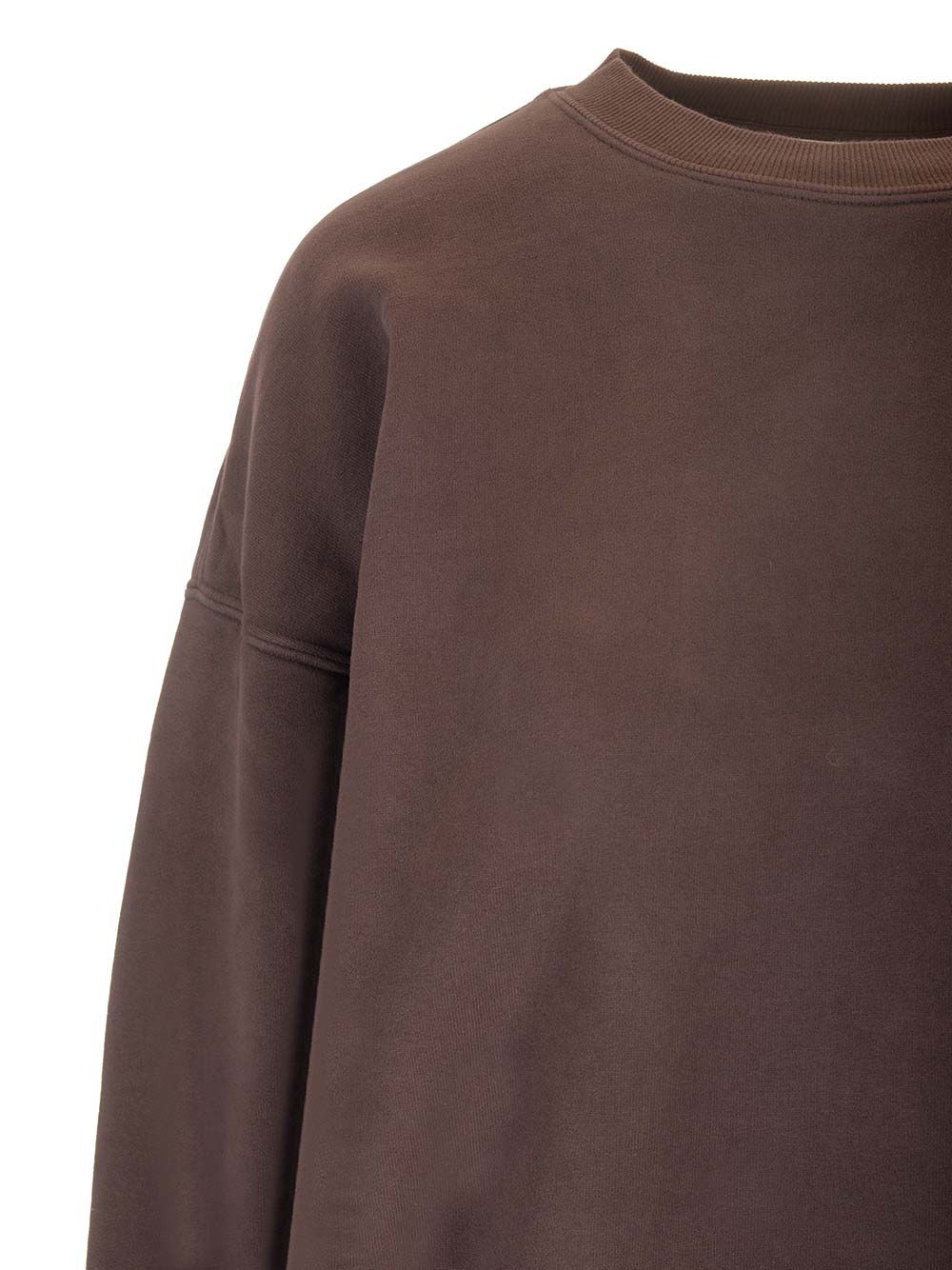 Saint Laurent Crewneck Sweatshirt Knitwear - Marrone | b66ff649ed7018339e8ca0ad38318bea8e5d24f1