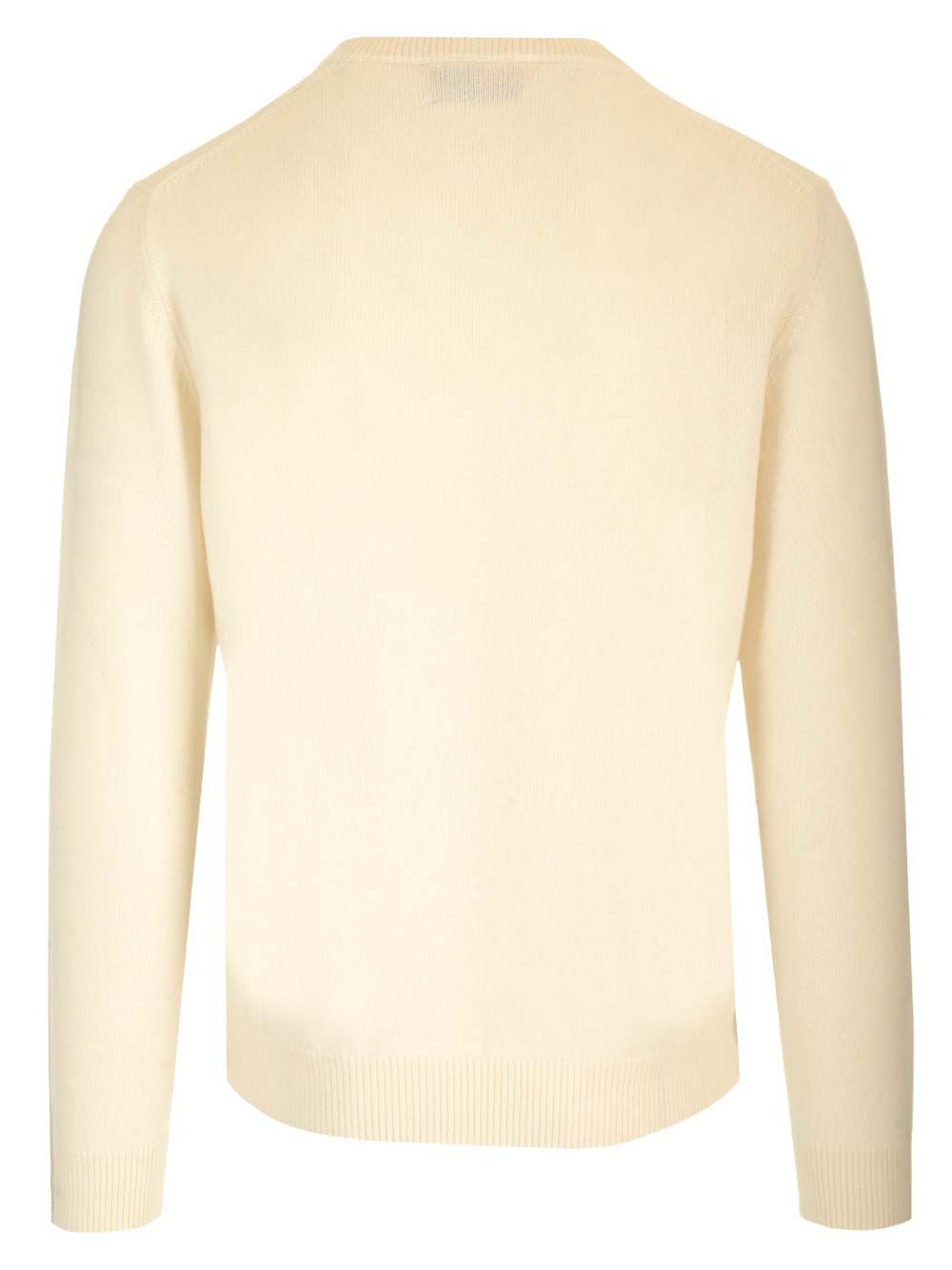 Ballantyne Double Yarn Cashmere Diamond Sweater Knitwear - Bianco | cf1fca583fa14c93c9777525e1a9ecc6d4430270