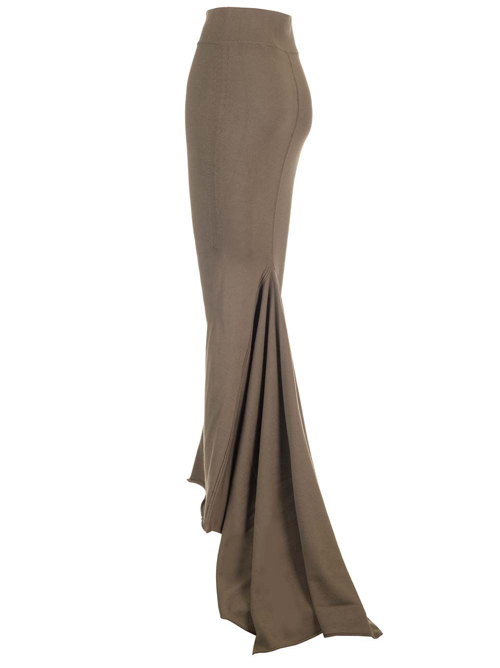 Rick Owens Taupe Knit Midi Skirt Gonne - Marrone | 775565d08355722fdd90670b050501dfbf222cbc