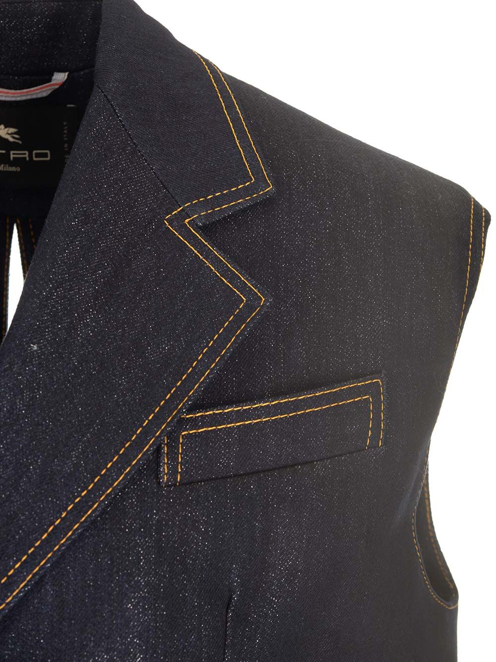 Etro Denim Waistcoat Giacche - Blu | fa0759e6e59c65755731010f0cfd4280cc09651a