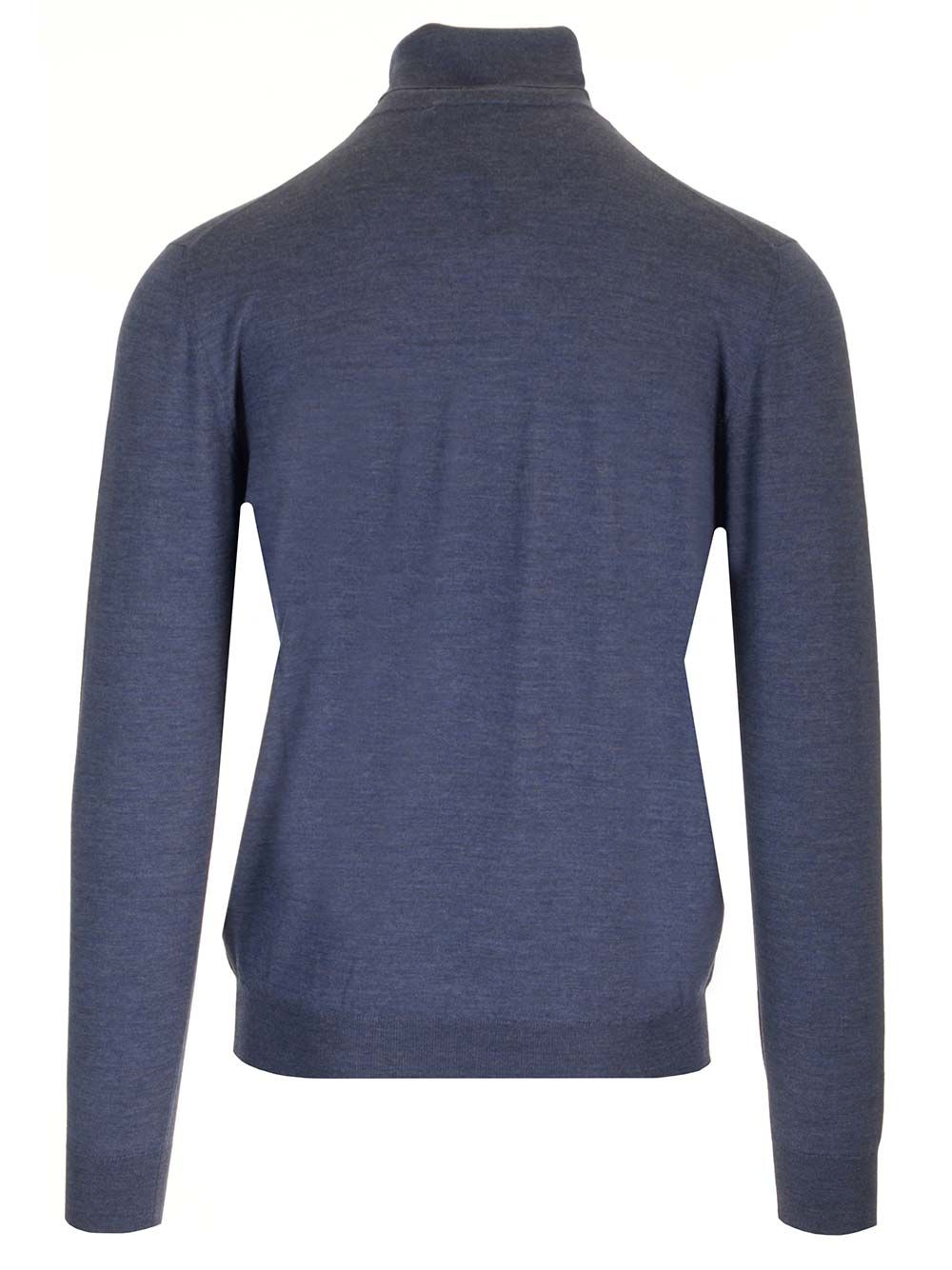 Mauro Ottaviani Wool Turtleneck Knitwear - Blu | 0576848946694a37f9f63218a64a8027303f1349