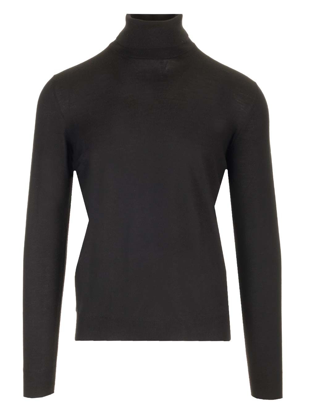 Mauro Ottaviani Wool Turtleneck Knitwear - Nero | c7b6aecd882ddbf82e77fd6ff4a8529036bafb86