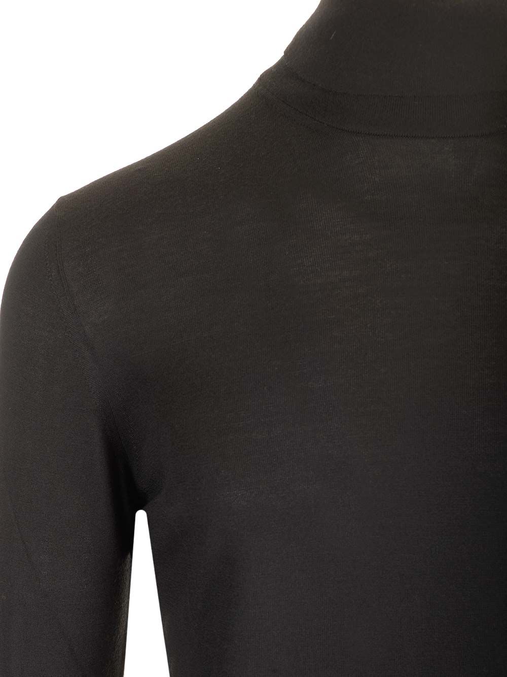Mauro Ottaviani Wool Turtleneck Knitwear - Nero | 6638b0bdfa4557114b63c9e9f3945be022c3c91e