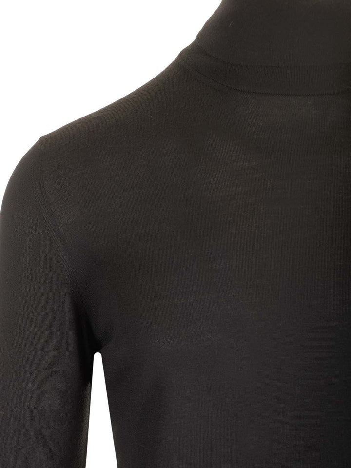 Mauro Ottaviani Wool Turtleneck Knitwear - Nero | 6638b0bdfa4557114b63c9e9f3945be022c3c91e