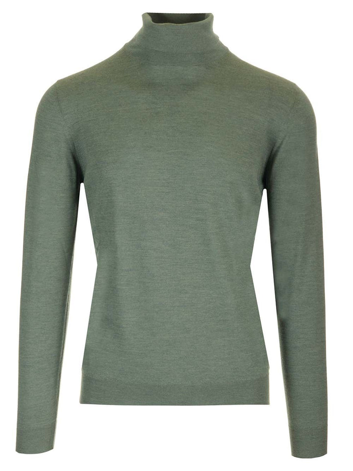 Mauro Ottaviani Wool Turtleneck Knitwear - Verde | 3c658d89434b6d3c70dc0a07a14a62eb0ccffd77