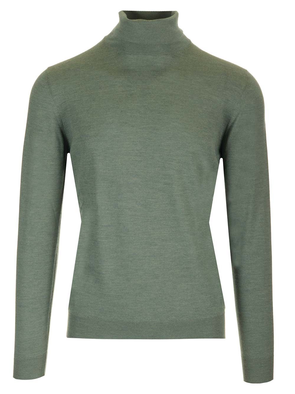 Mauro Ottaviani Wool Turtleneck Knitwear - Verde | 3c658d89434b6d3c70dc0a07a14a62eb0ccffd77