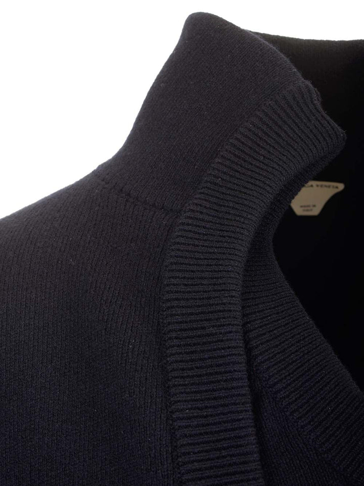 Bottega Veneta Compact Wool Sweater Knitwear - Blu | 275a9a725a7fb388f81669d4bd90306e6bf0c47a