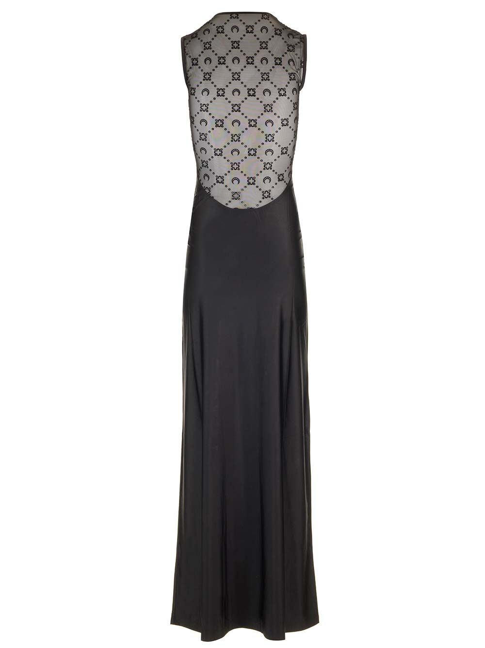 Marine Serre Jersey Midi Dress Abiti - Nero | 75c42855096ec586d892fea2638583a5f16fe9b8