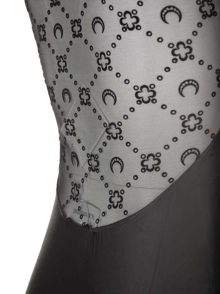 Marine Serre Jersey Midi Dress Abiti - Nero | e4aff2f2b731cd883d22c605b4bdb3c7cee34e57