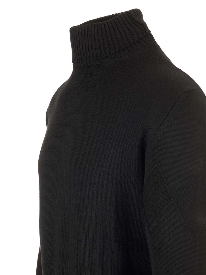 Ballantyne Merino Wool Turtleneck Knitwear - Nero | 0081dd46b21e3f4f6fcce5641808c738756f60bc