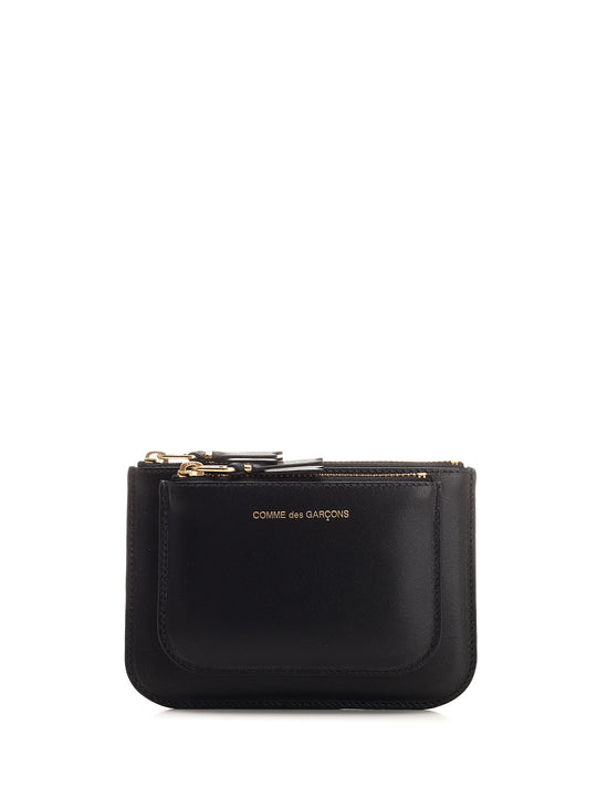 Small Red Leather Coin Purse Wallets Nero