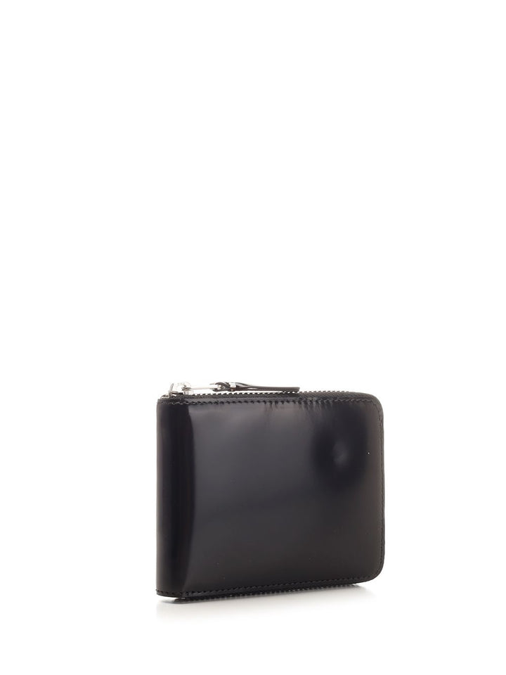 Comme Des Garcons Wallet Black Leather Wallet Small leather goods - Nero | 58c416a0d0341ac92d4e070e56ad07622dc49626