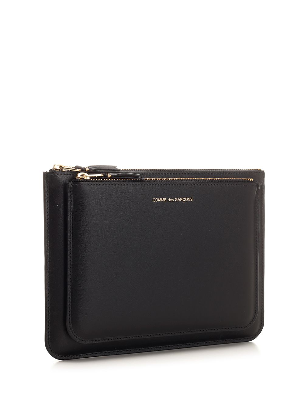 Comme Des Garcons Wallet Black Leather Pouch Small leather goods - Nero | 252a88229bf43c241fe25d0f6827cdcb87f70ddf