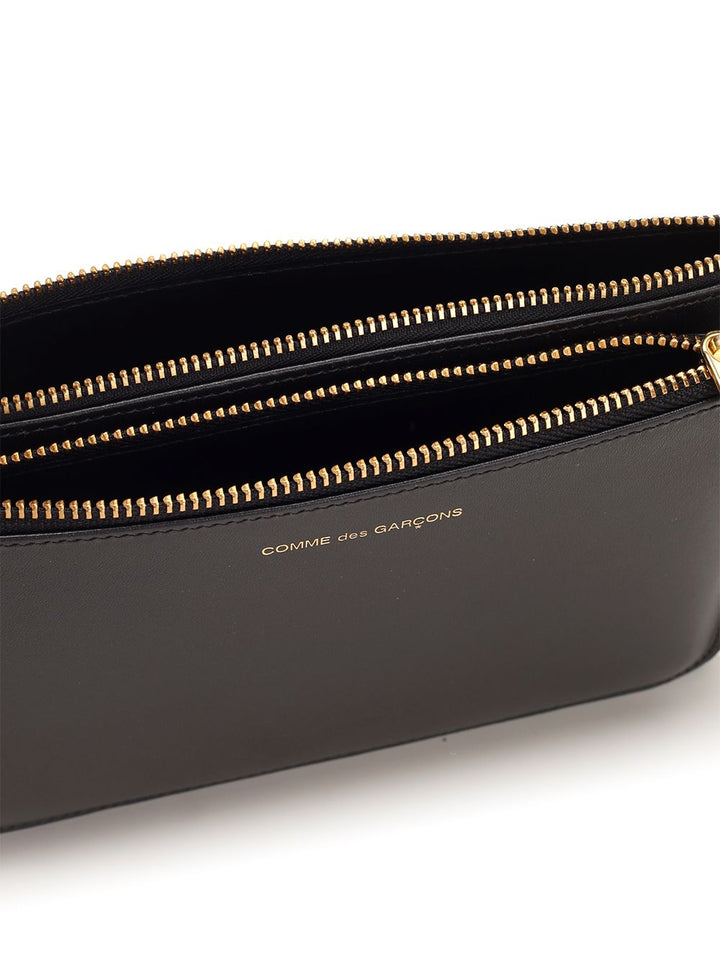 Comme Des Garcons Wallet Black Leather Pouch Small leather goods - Nero | 9b73cba9c207c7127d6d8bfbbf061dcd8fba2faf
