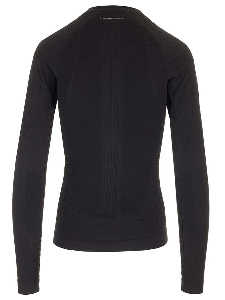 Mm6 Maison Margiela Black Thermal Shirt T-Shirt - Nero | d4910d6d0605b1d64fc4c8e126f7328c349b0c0b
