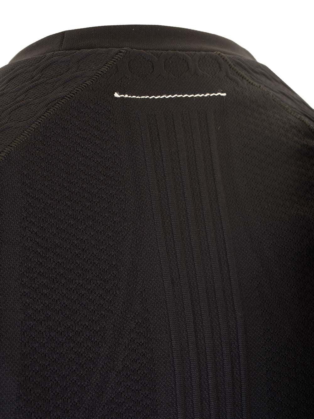 Mm6 Maison Margiela Black Thermal Shirt T-Shirt - Nero | e7f5cb809773ae0f643b8ebb16da139906b0a9ff