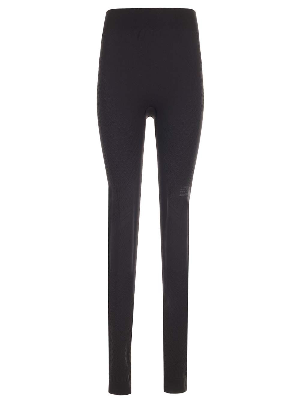 Mm6 Maison Margiela Thermal Leggings Trousers - Nero | c17a050a6e6d075f8e01ed4dd4bf0edf5c073047