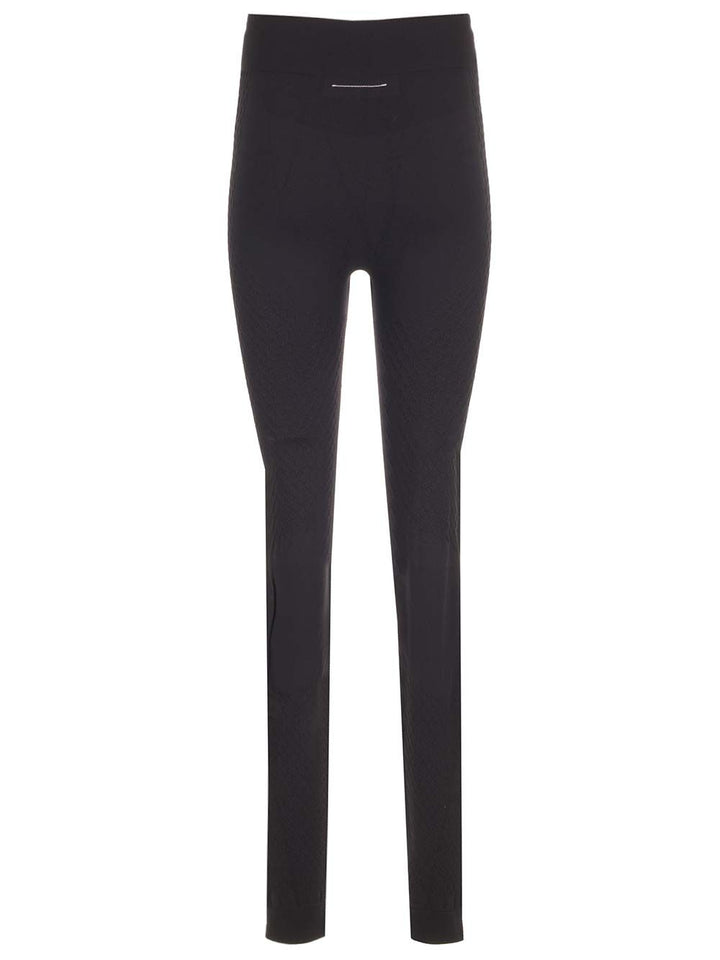 Mm6 Maison Margiela Thermal Leggings Trousers - Nero | 6a96a530e8d23eb5d76224a460c502c9f8fbd844