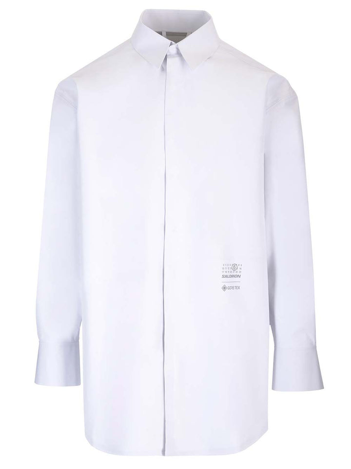 Mm6 Maison Margiela Technical Oversized Shirt Shirts - Bianco | ca3d043c8c2233506ad73f85ac5b0e0a95765fa3