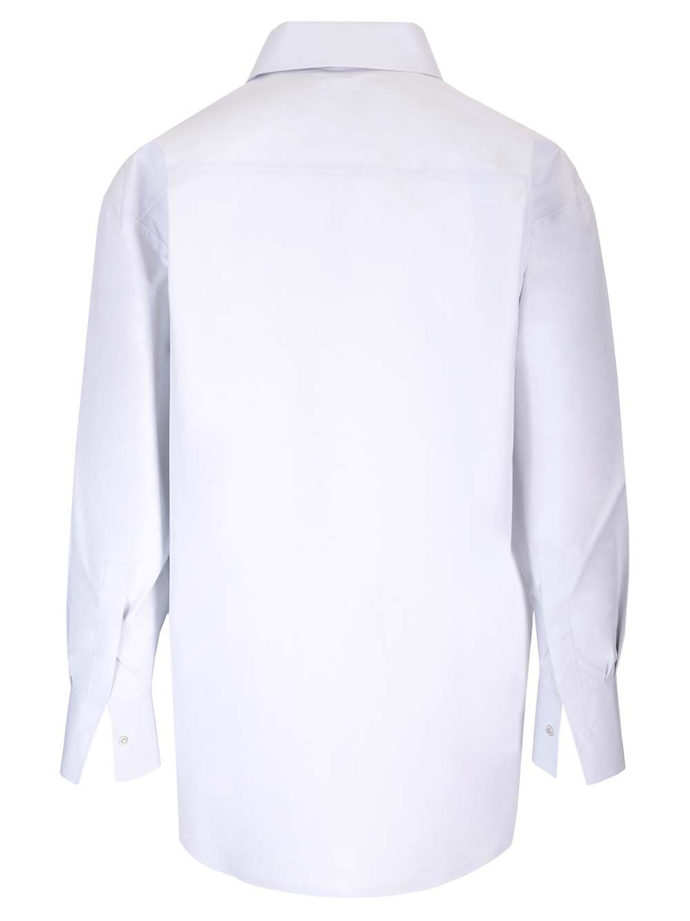 Mm6 Maison Margiela Technical Oversized Shirt Shirts - Bianco | 8b21197167483f5515165abf33d183c83677bdb9
