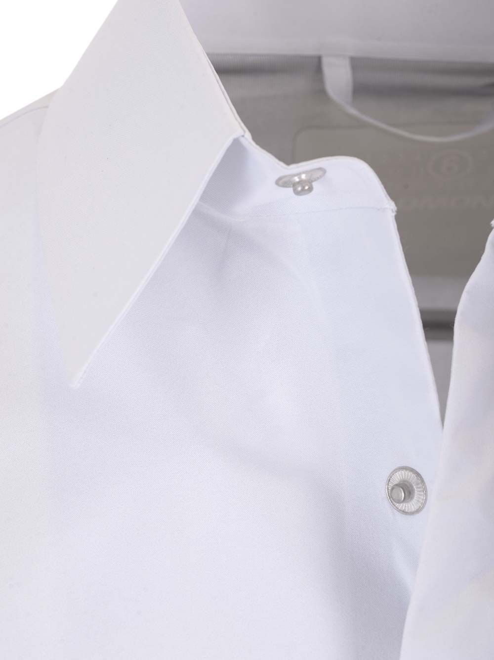 Mm6 Maison Margiela Technical Oversized Shirt Shirts - Bianco | 896689834b81bad88fb9a8bcd19c0b0b12707945