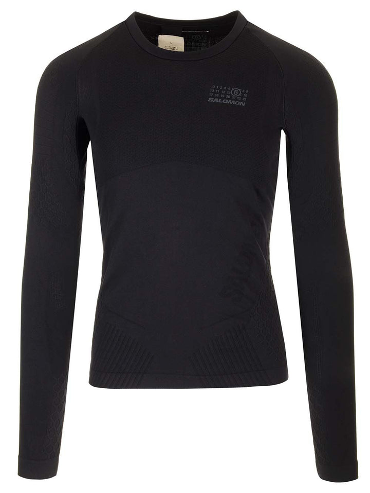 Mm6 Maison Margiela Mm6 X Salomon Gore-Tex Long Sleeve T-Shirt Knitwear - Nero | 81ffc6ca69a0a4d6c2bdb9006ed083ea5f868b5e