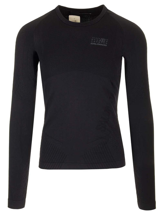 Mm6 X Salomon Gore-Tex Long Sleeve T-Shirt Knitwear Nero