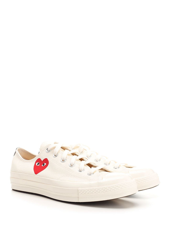 Comme Des Garcons Play Chuck Taylor All Star Sneakers - Bianco | 92bba30e4a2916fe2ddfd2c1a2977cce8c9ca6e3