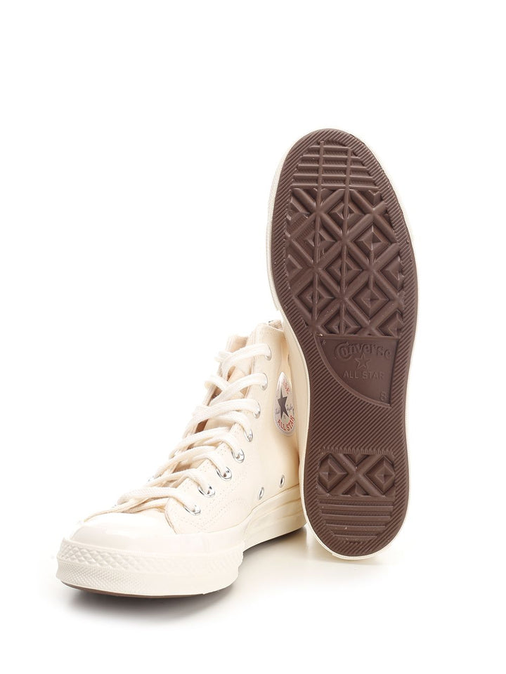 Comme Des Garcons Play Converse "Chuck Taylor All Star Sneakers - Bianco | 16f9d2e12669086f8b4c6534e598a680285fc917