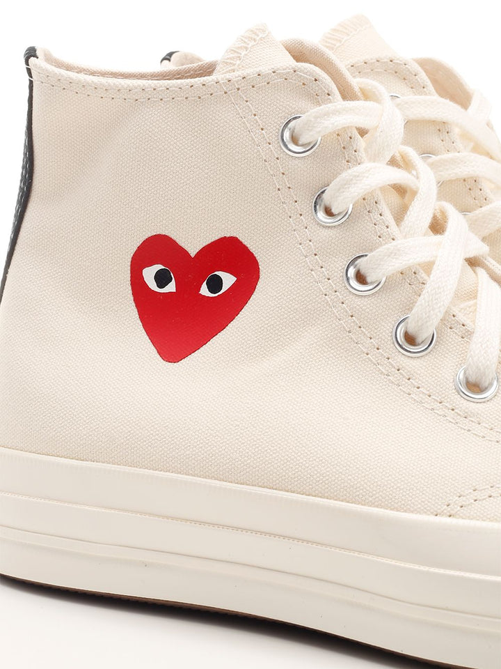 Comme Des Garcons Play Converse "Chuck Taylor All Star Sneakers - Bianco | 856a162582964e3ac1aabae78369563a0c24aaac