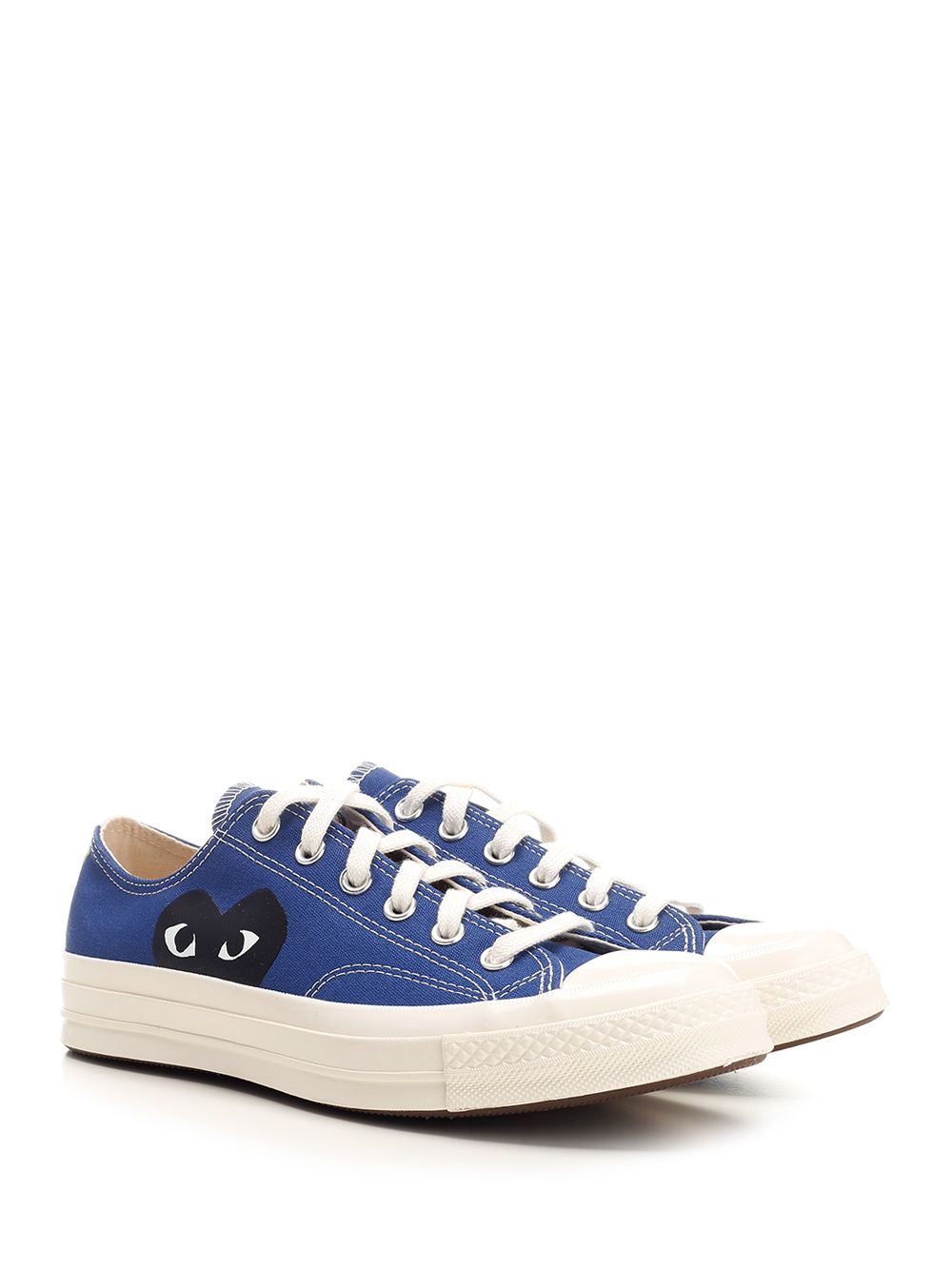 Comme Des Garcons Play Converse Low Top Chuck Taylor Knitwear - Blu | bb06b62d76b91aa3f1cd57a43fc27dff7959ae70