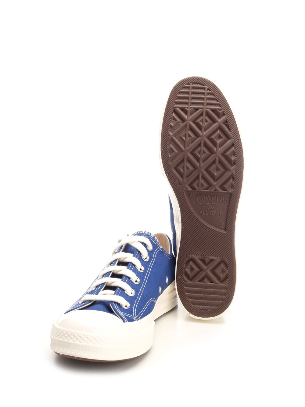 Comme Des Garcons Play Converse Low Top Chuck Taylor Knitwear - Blu | 9c18bbe2287ea07a1bef32bca9441c24a27af5cc