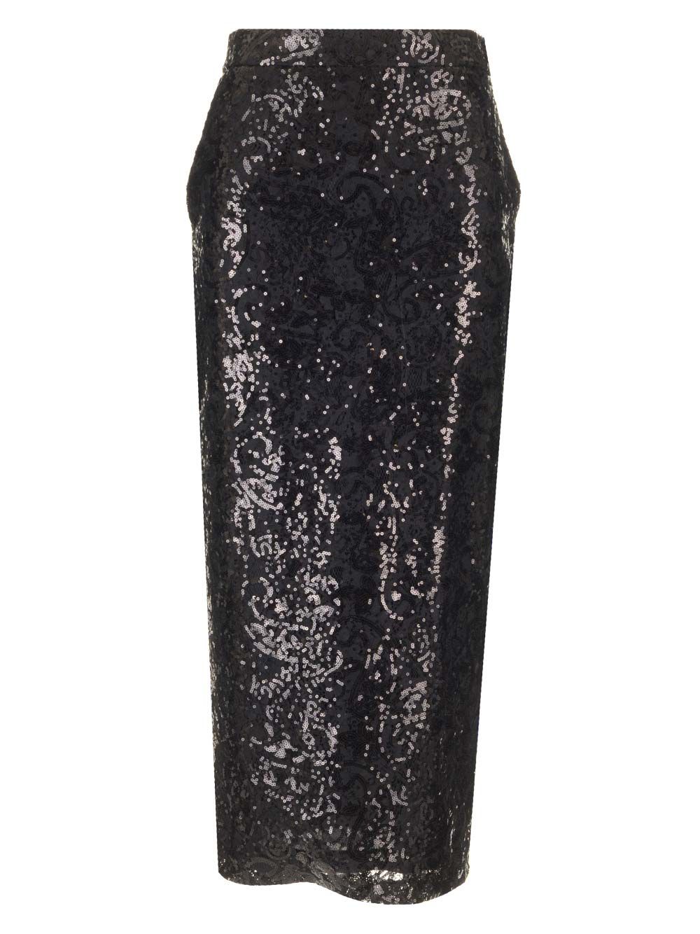 Al Duca D'Aosta Lace Midi Pencil Skirt Gonne - Nero | c0fbe50891726d0a3169660f20ebbca7c1afcbce