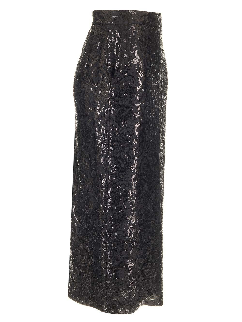 Al Duca D'Aosta Lace Midi Pencil Skirt Gonne - Nero | e1d0bd51b9da40dd416656f5c82f16d2b89c2b4b