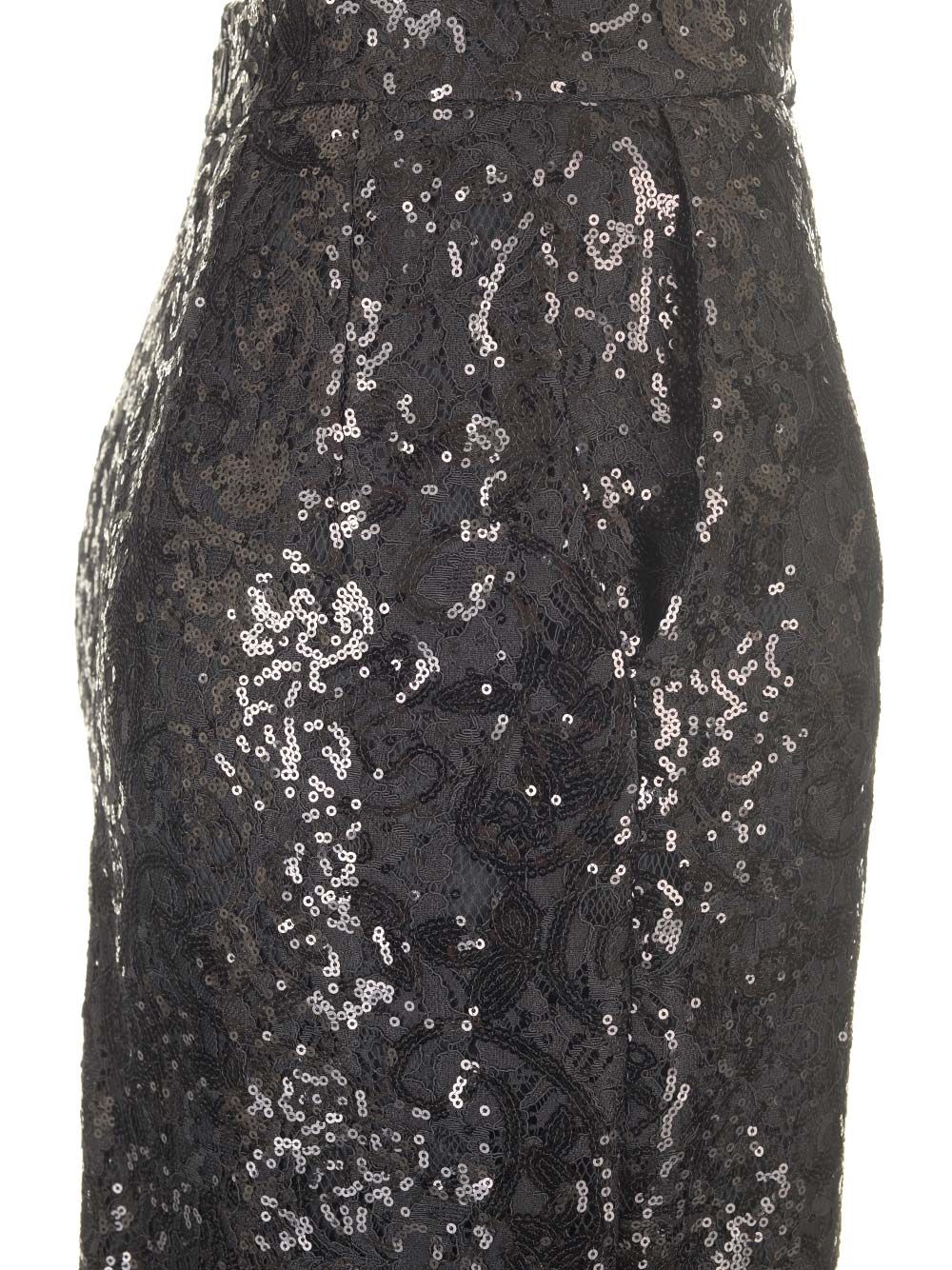 Al Duca D'Aosta Lace Midi Pencil Skirt Gonne - Nero | 016dfb17b19e38ed7306bcf2e1598dc529d2d813