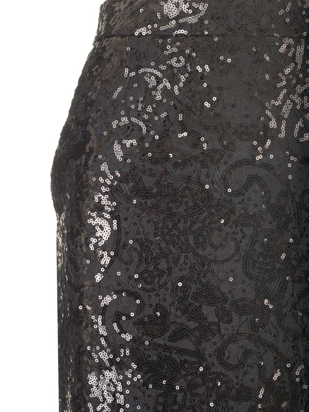 Al Duca D'Aosta Lace Midi Pencil Skirt Gonne - Nero | 869647e9dbc492434a9fc31ac7d02d7b57dd9742